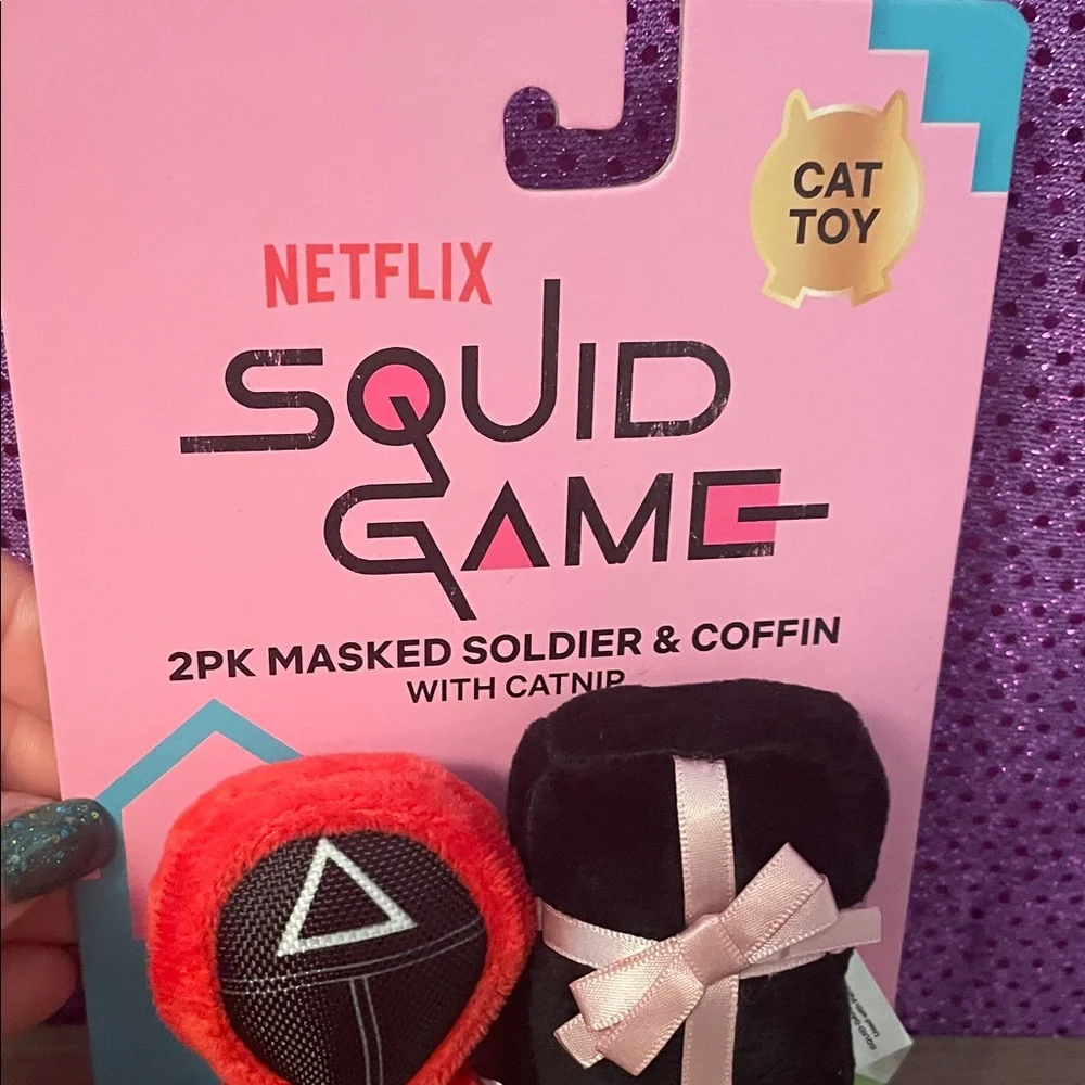 🏝️🎉Netflix Squid Game Cat Toy Set